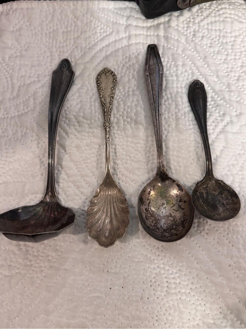 1885-early 1900 Rodger’s silver plated spoons. Lot of 4 rare